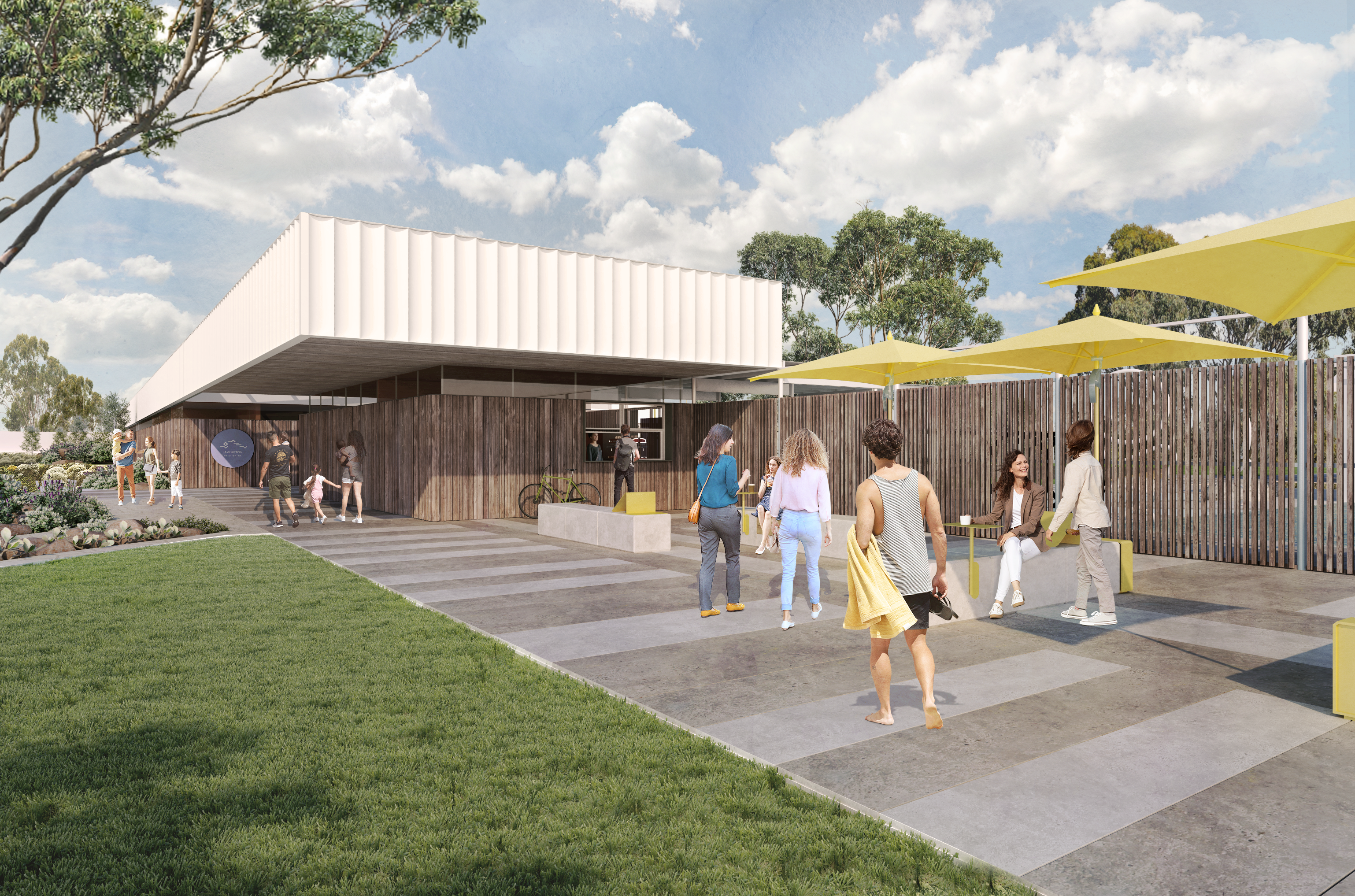 LAVINGTON SWIM FRONT ENTRY VIEW