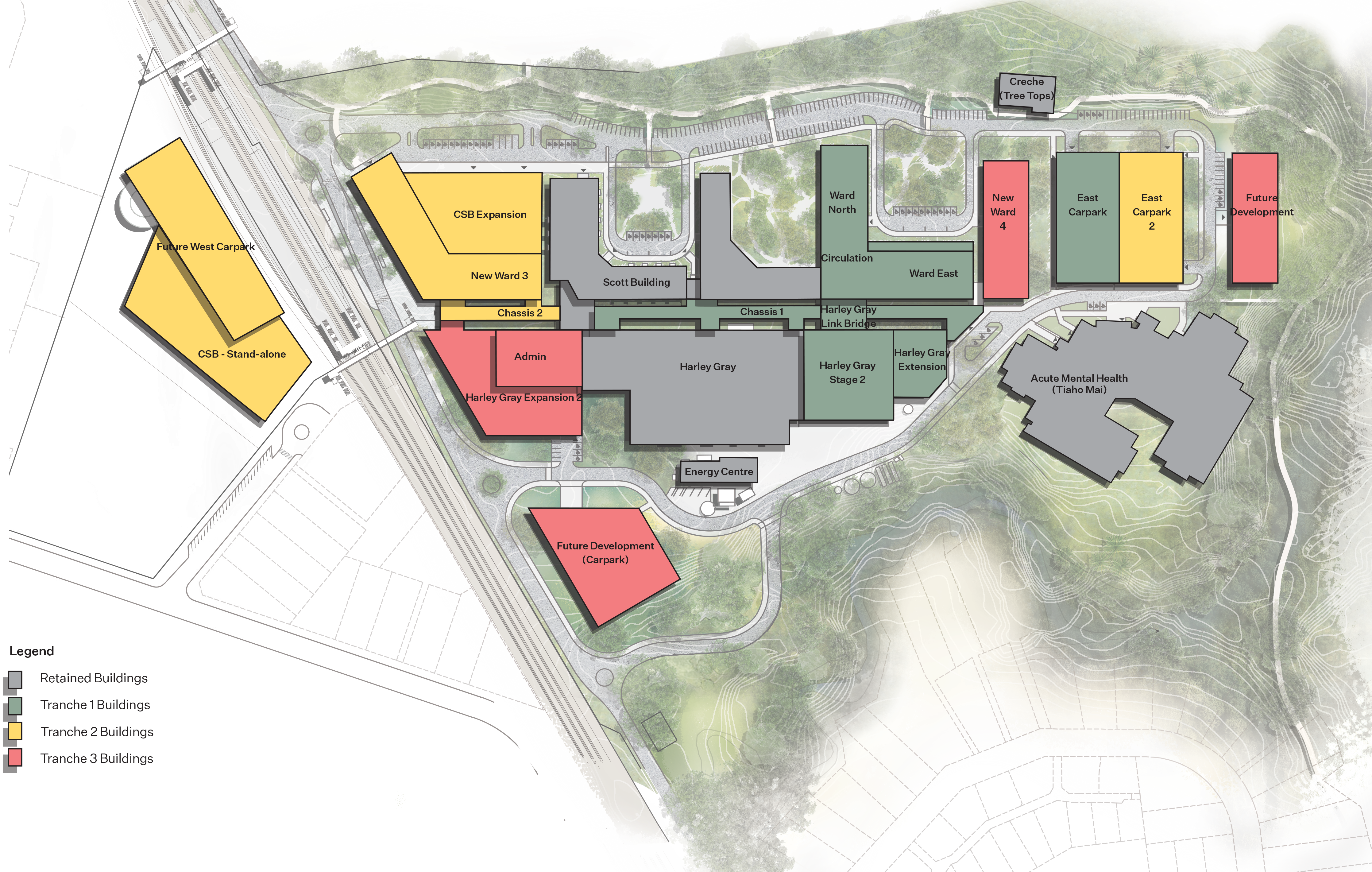 Middlemore Hospital masterplan staging