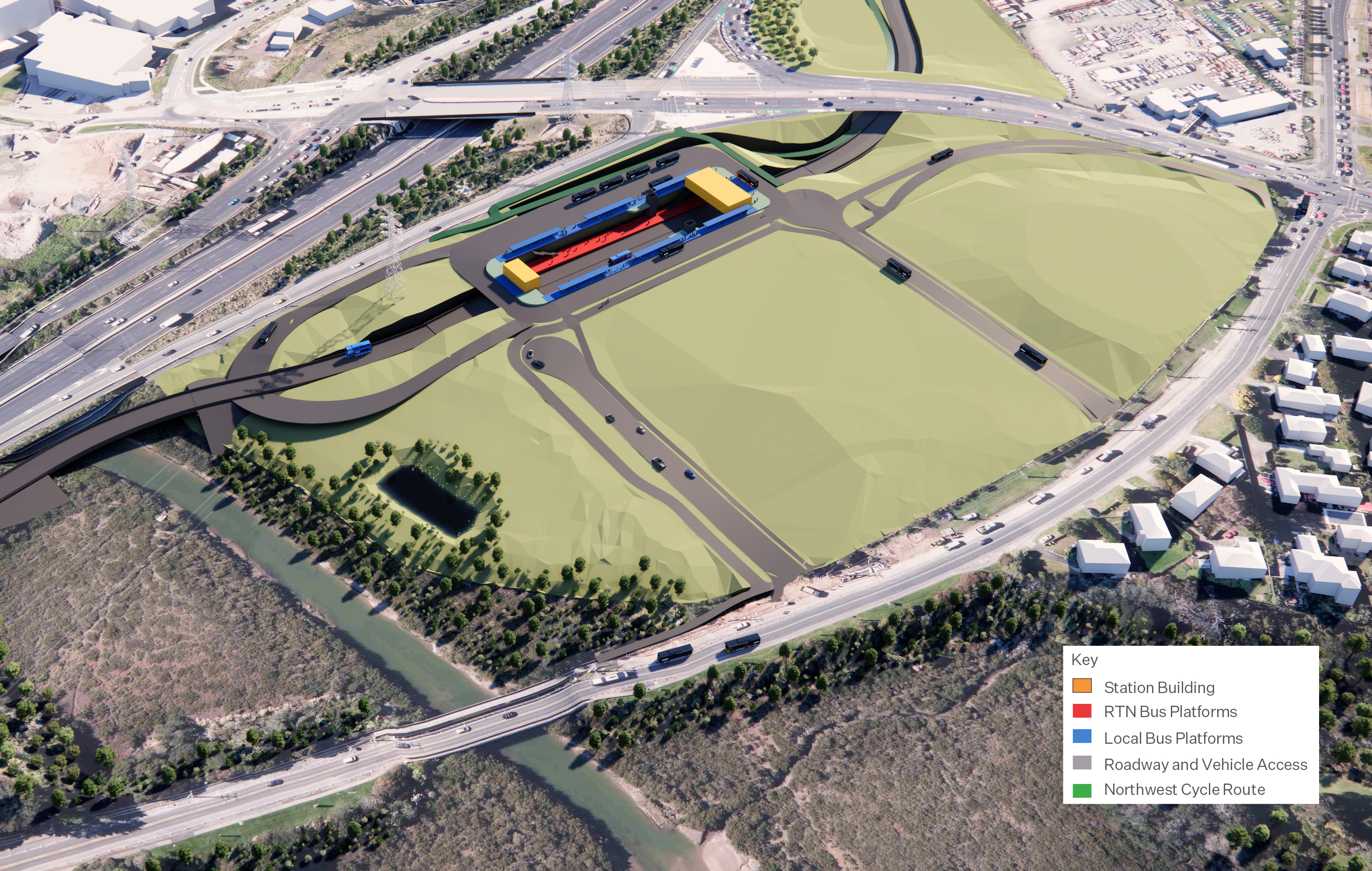 NW Busway Lincoln Road Station indicative design Nov25 rev B