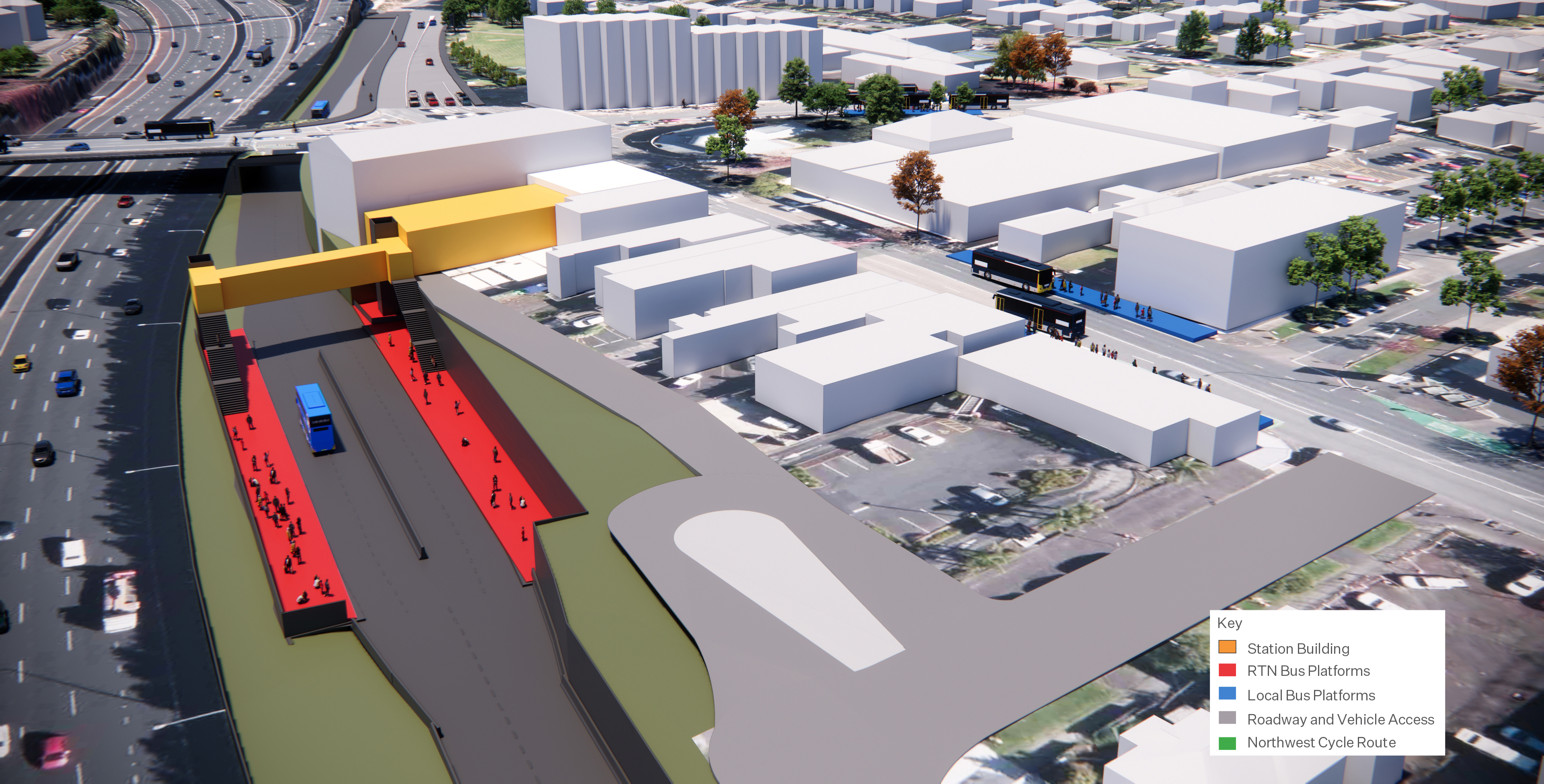 NW Busway Point Chevalier Station indicative design Nov25 rev B