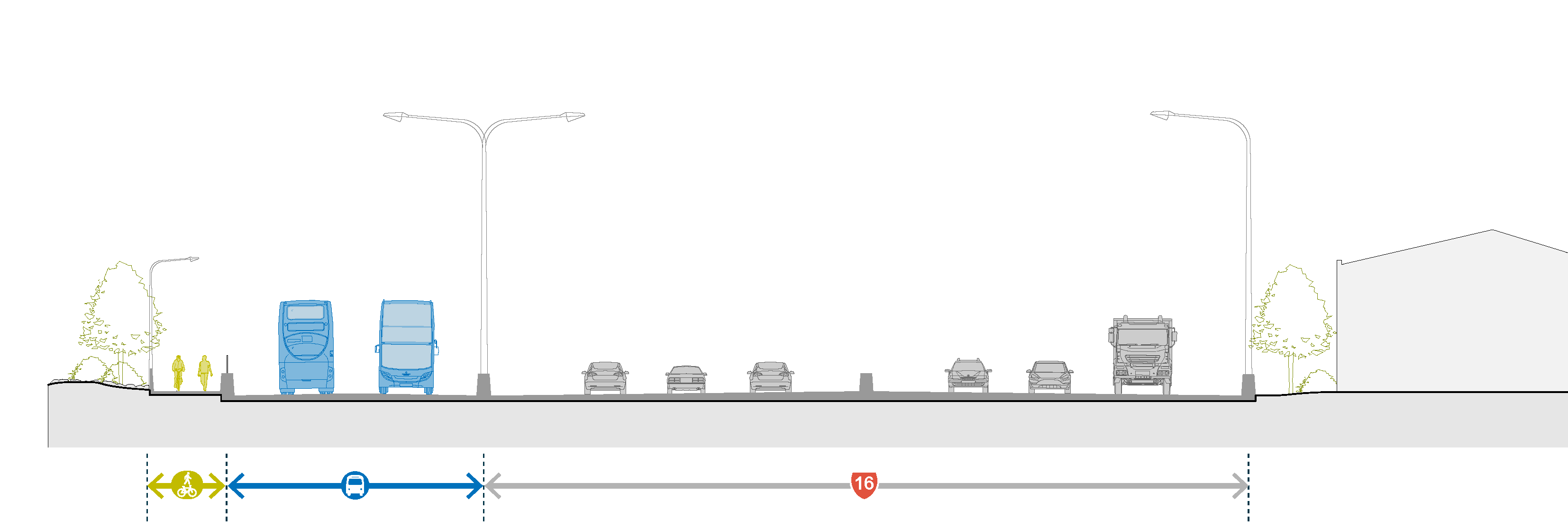 Northwest busway project section copyright NZTA AMJ Jasmax